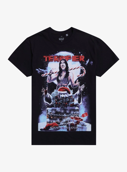 WWE Rhea Ripley X Terrifier Holiday T-Shirt
