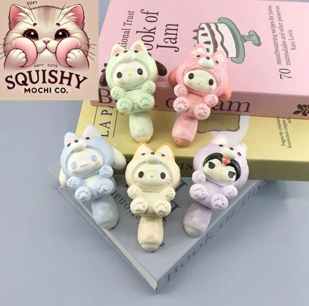 Cute kitty cat/dog Squishy Keychain – Stress Relief Toy |Cute Keychain | Stress Relief Accessory |Cute Bag Charm |Fun For Kids