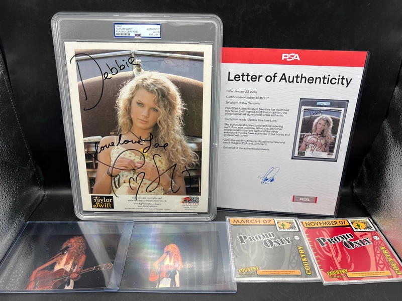 2006 Taylor Swift Signed Love Love Love Debut Truck FULL SIZE 8.5x11 Promo Photo