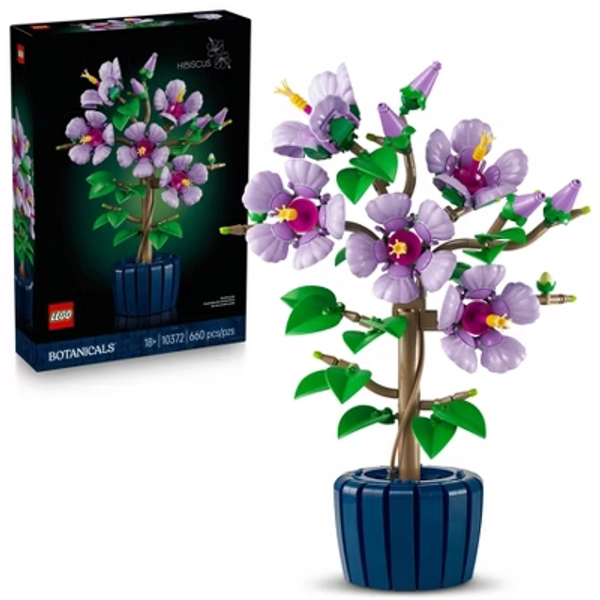 LEGO Botanicals Hibiscus Flower Building Set 10372
