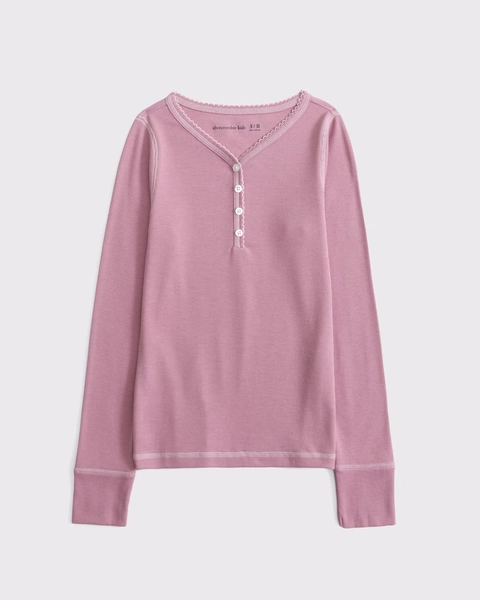 long-sleeve henley tee