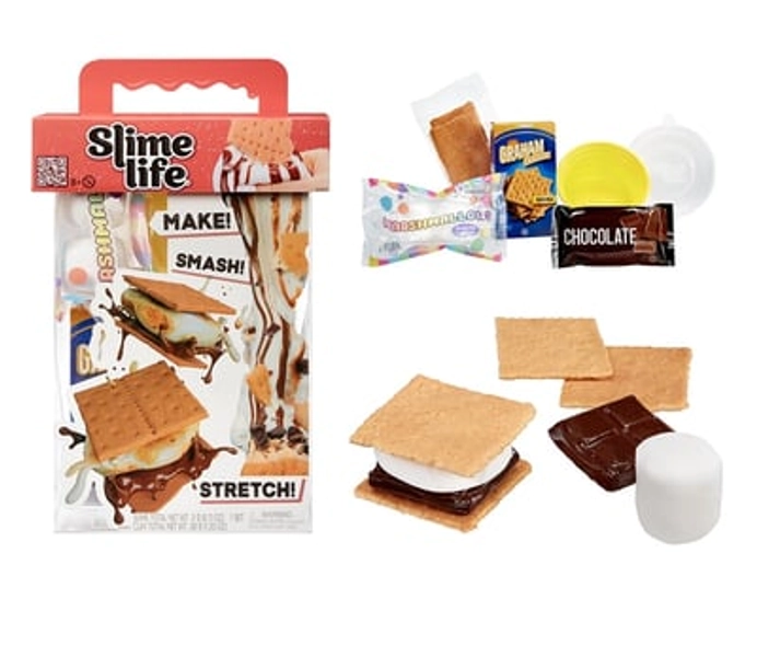 Slime Life S'mores DIY Slime Kit, Make, Smash, and Stretch Your Food Slime, Ages 8+