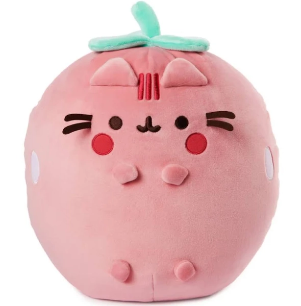 GUND Pusheen Strawberry Scented Squisheen Plush, Squishy Toy Stuffed Animal for Ages 8 and Up