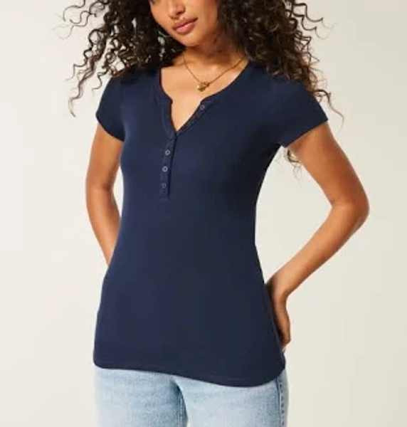 Short-Sleeve Henley