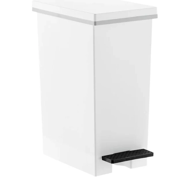 The Container Store 10L Slim Step Can