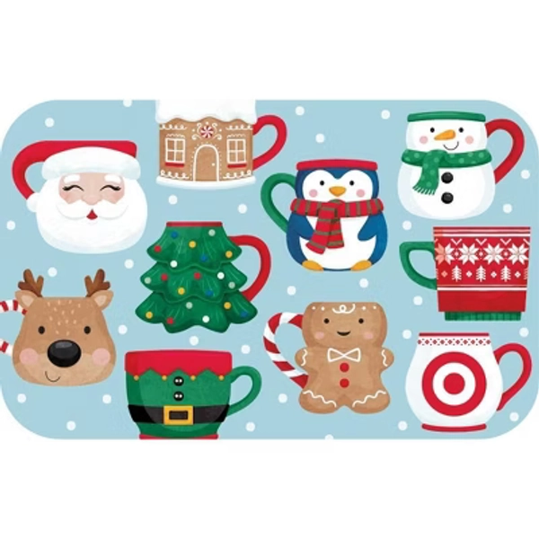 $100 Holiday Mugs Target GiftCard