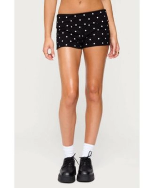 Women's Chelsie Polka Dot Foldover Shorts