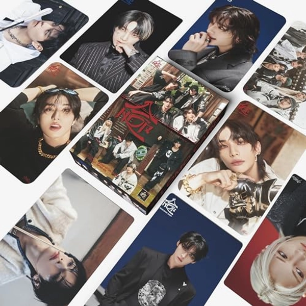55PCS Non-Duplicate Stray Kids Photocards, High-Definition Stray Kids Lomo Cards, Premium KPOP SKZ Photocards, 合(HOP) Album Photo Cards Make an Ideal Gift for Boys and Girls
