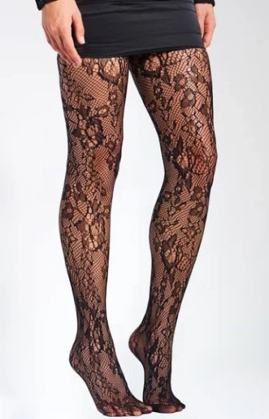 Miss Circle Women's Lace Floral Print Tights