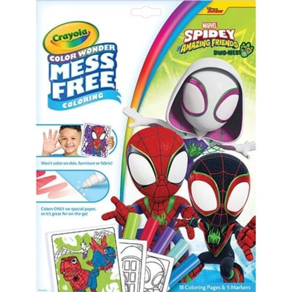 Crayola Spidey and his Amazing Friends Color Wonder Coloring Pad and Markers