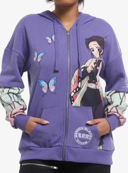 Demon Slayer: Kimetsu No Yaiba Shinobu Twofer Hoodie