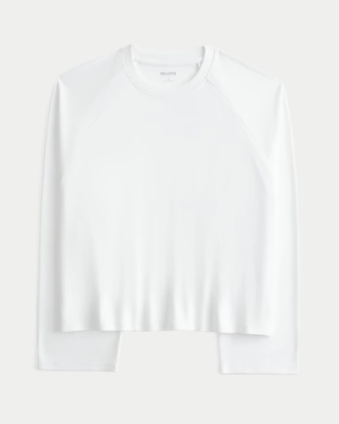 Easy Long-Sleeve Crew Top