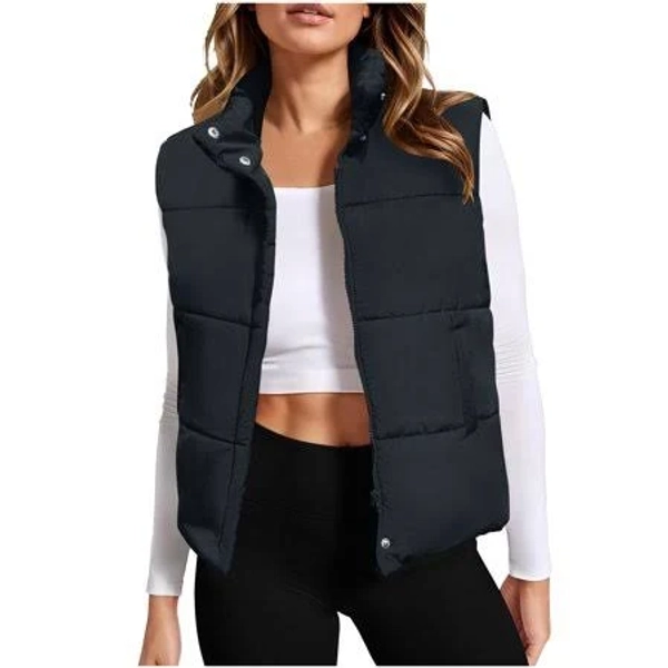 Women's Sleeveless Zip-Up Puffer Coat