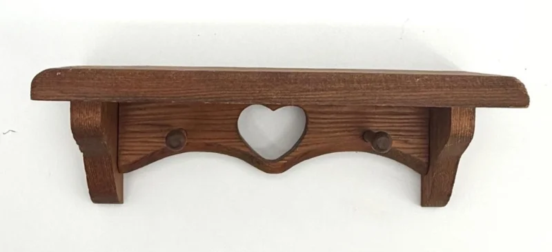 Wooden Heart Shelf