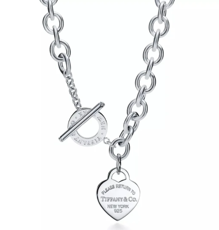 Return to Tiffany® Heart Tag Toggle Necklace in Silver