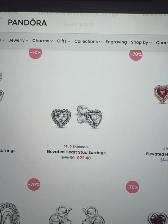 Elevated Heart Stud Earrings