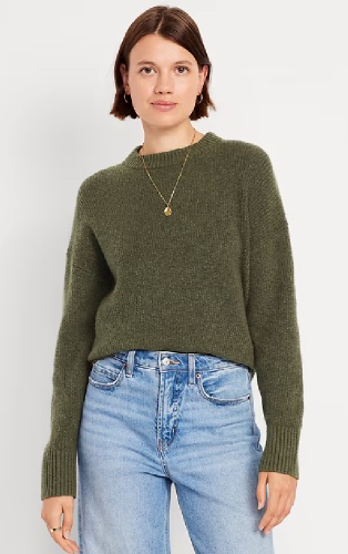 SoSoft Crew-Neck Tunic Sweater | Old Navy