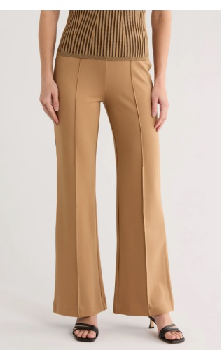 Front Seam Straight Leg Ponte Pants