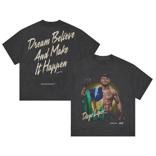 Men's Heather Black Diego Lopes Make It Happen Boxy T-Shirt