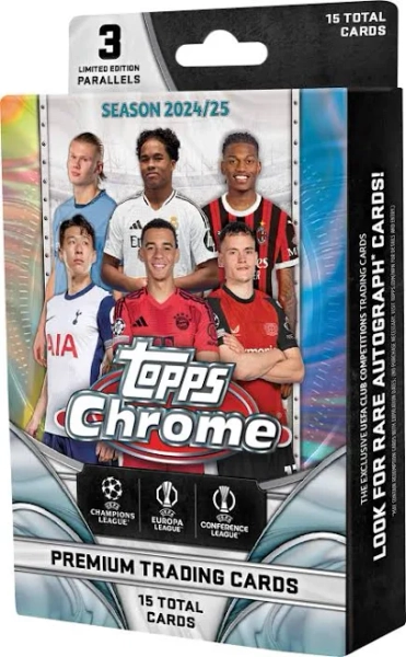 Topps 2024-25 Chrome UEFA Club Competitions Value Box