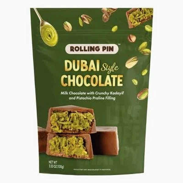 World Market Rolling Pin Dubai Style Milk Chocolates