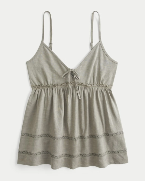 Tie-Front Babydoll Top