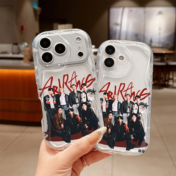 Capa de Telemóvel - Capa de Telemóvel Hot Kpop Boy Group Adequada para Iphone 17 16E 16 15 14 13 12 11 Mini Pro Max Air X XR XSMAX 8 7 Plus Anti-Queda Capa Traseira em TPU Macio