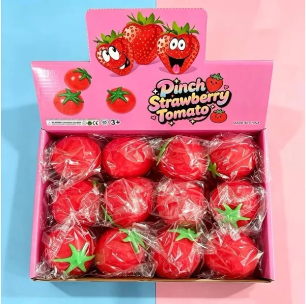 12 pcs Strawberry Squishy Toy Paninda Lootbag Fillers