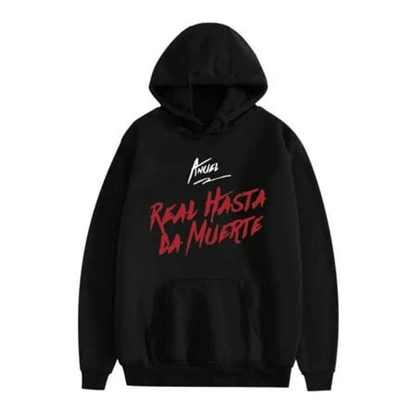 Fosskos Anuel AA Album Real Hasta La Muerte Soft Cotton Hoodie