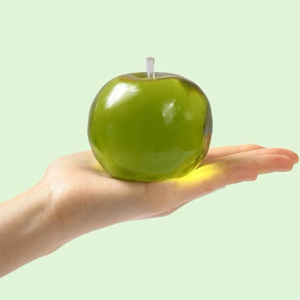 FUFUSQUISHY Crystal Green Apple Stress Ball