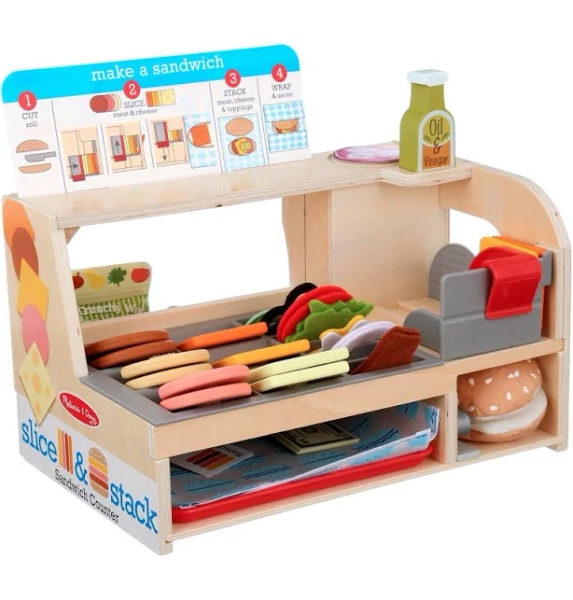 Melissa & Doug Slice & Stack Sandwich Counter
