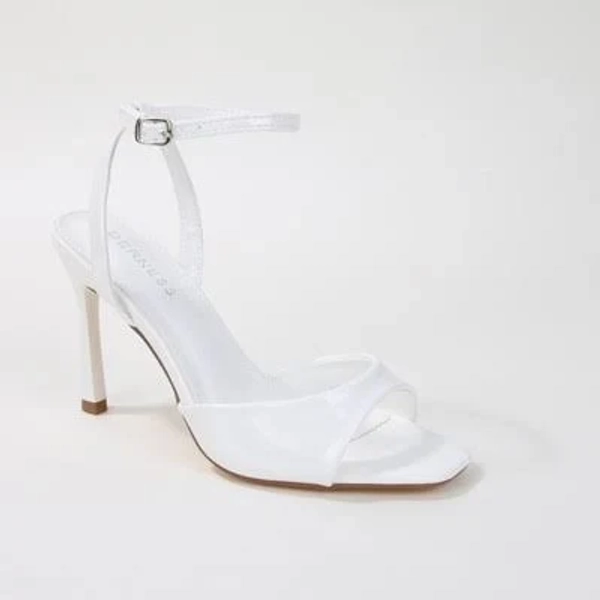 Berness Women's Rhodes Glossy Ankle Strap Stiletto Heels