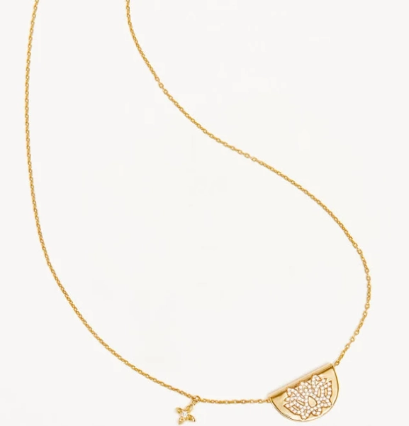 Charlotte Live in Light Lotus Necklace