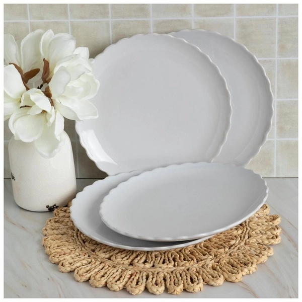 Scalloped Ceramic Plates