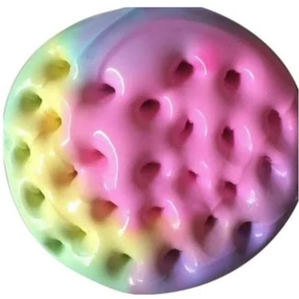 Opvise Fluffy Rainbow Slime Putty Mud Clay Plasticine Sludge Stress Relief Kids Toys Multicolor