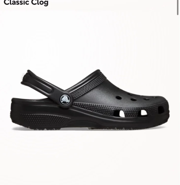 Black crocs size 6