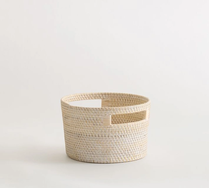 Tava Handwoven Round Utility Basket