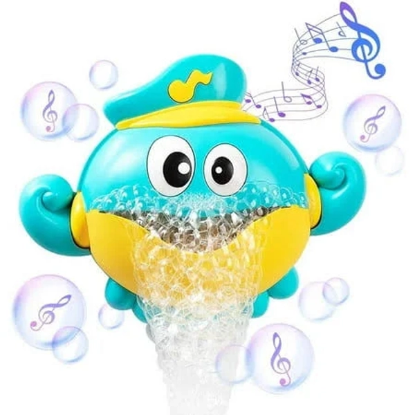 Xjd Baby Bath Toys Bubble Maker for Bathtub, Musical Bubble Octopus Baby Bath Shower Toys Dreamlike Foam Making Machine for Toddlers (Built-in 12