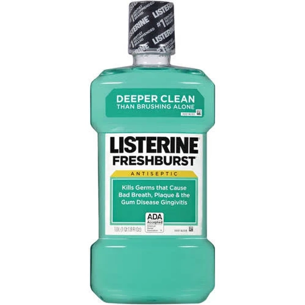 Case of 6-Listerine Freshburst Antiseptic Mouthwash 33.8oz