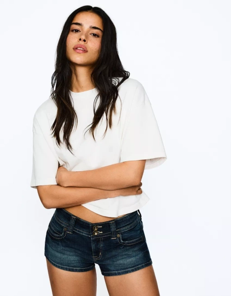 Mini denim shorts