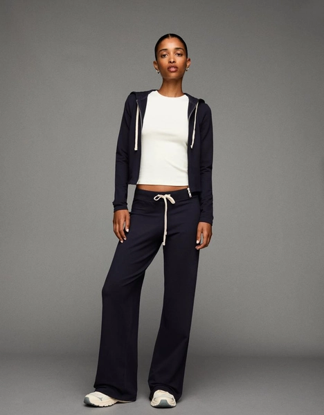 Plush jersey trousers