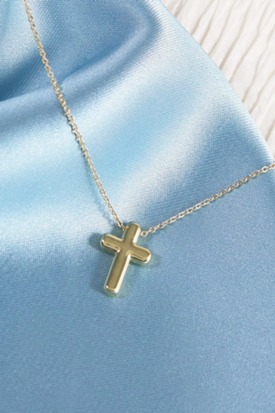 
        The Water Proof Collection Cross Chain Necklace in Gold | Altar'd State
    