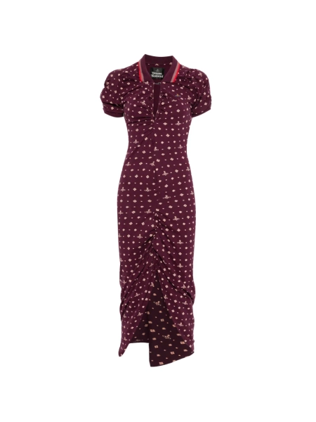 Vivienne Westwood robe mi-longue à fronces | M