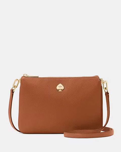 Warm Gingerbread Kayla Small Triple Compartment Crossbody