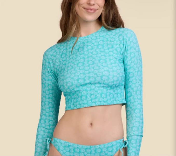 Moana Long Sleeve Cropped Rashguard