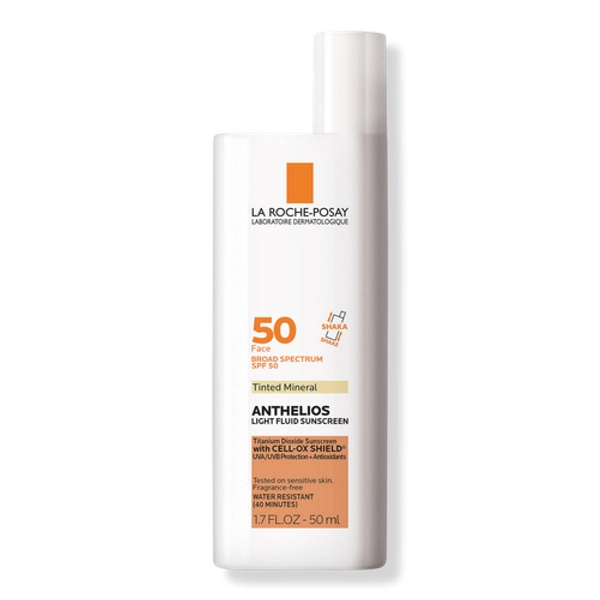 Anthelios Mineral Tinted Ultra Light Face Sunscreen Fluid SPF 50