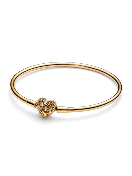 FINAL SALE - Celestial Heart Clasp Bangle