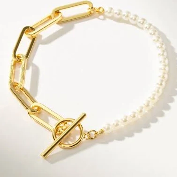 Uncommon James Gold Pearl Chain and Pearl Bracelet