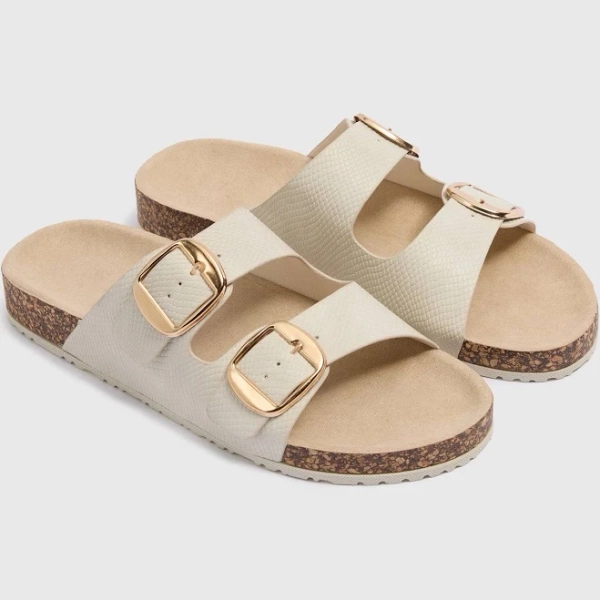 Double Strap Buckle Sandals