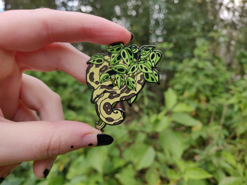 Ball Python : Herpetoflora Enamel Pin Collection